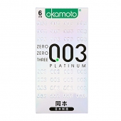 冈本0.03白金超薄避孕套6片**/盒