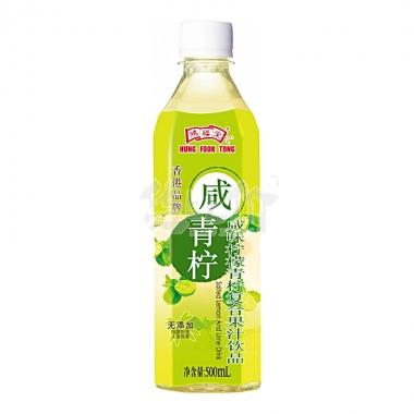 (无奖)鸿福堂咸青柠复合果汁饮品500ml/瓶