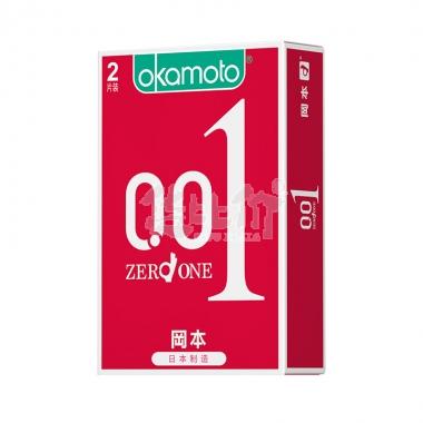 冈本聚氨酯避孕套-0.01 2片装/盒