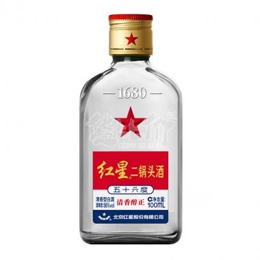 红星二锅头56度小瓶100ml/瓶