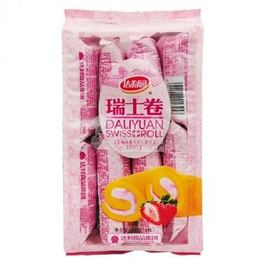 达利园瑞士卷草莓味(8枚)160g/包