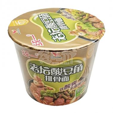 统一来一桶老坛酸豆角排骨面115g/桶