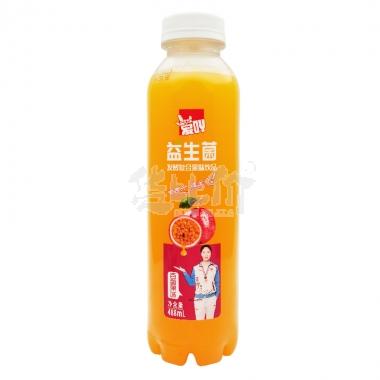 爱吖益生菌发酵复合果汁百香果味488ml/瓶