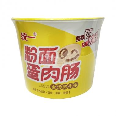 统一（粉面桶）蛋肉肠金汤肥牛味180g/桶