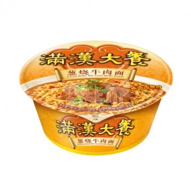 统一满汉大餐葱烧牛肉面188g/碗