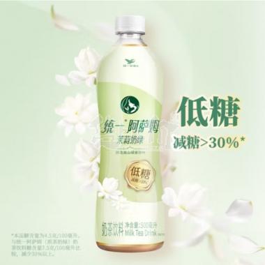 统一阿萨姆低糖茉莉奶绿味500ml/瓶